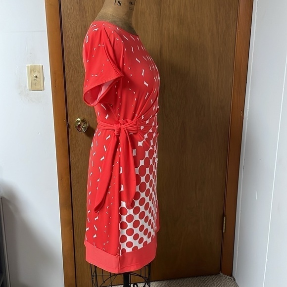 New directions orange with white dots size 14 dress - Picture 3 of 7